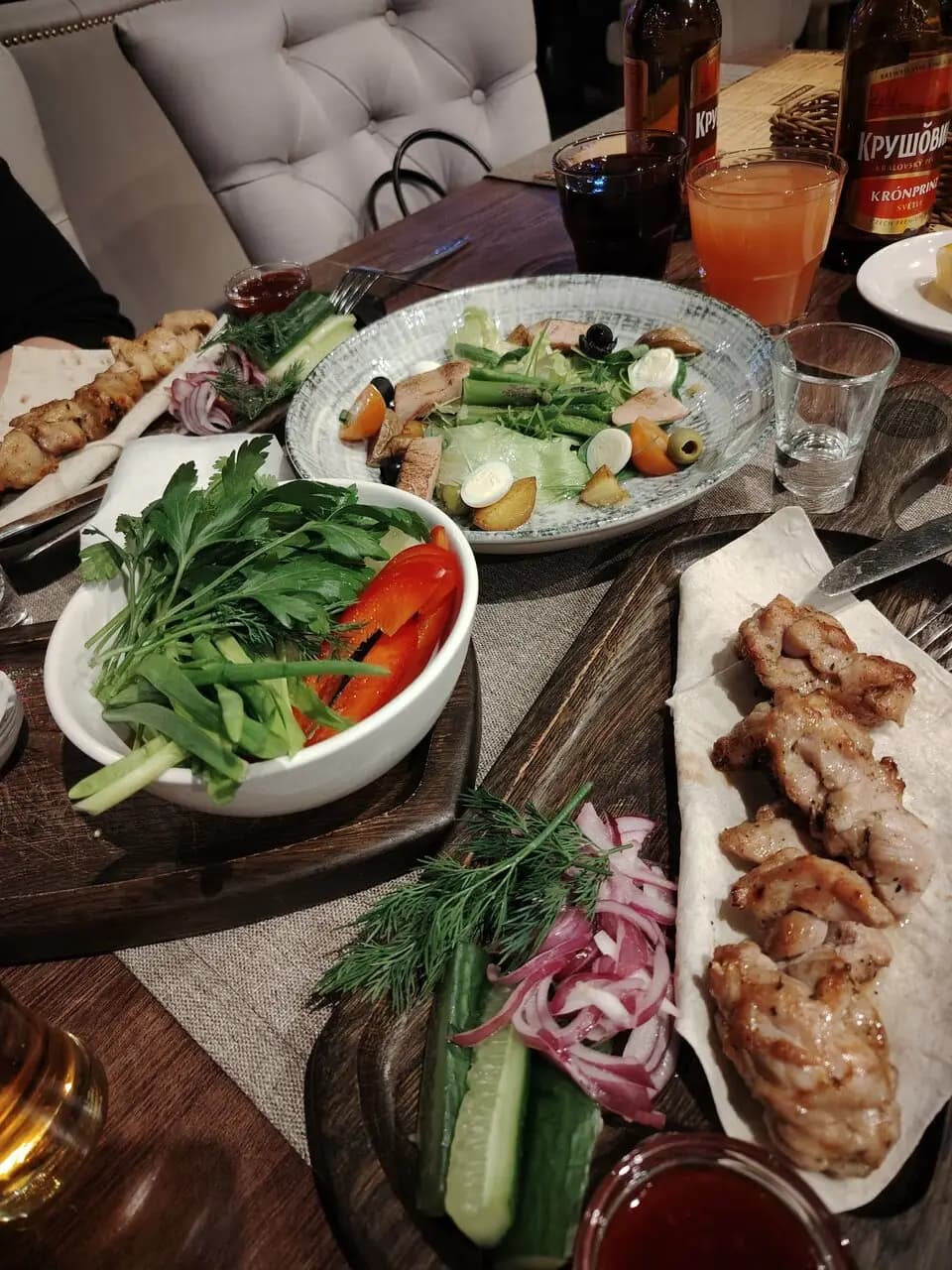 Кинза и мята