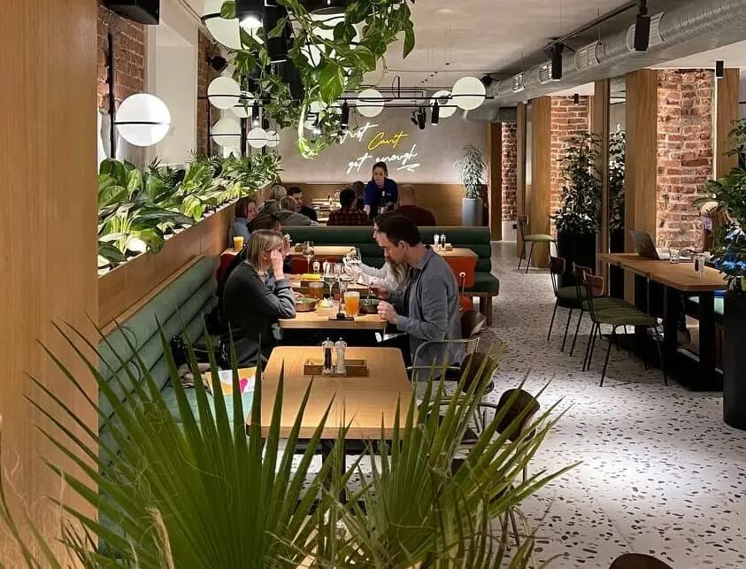 Креветки и бургеры