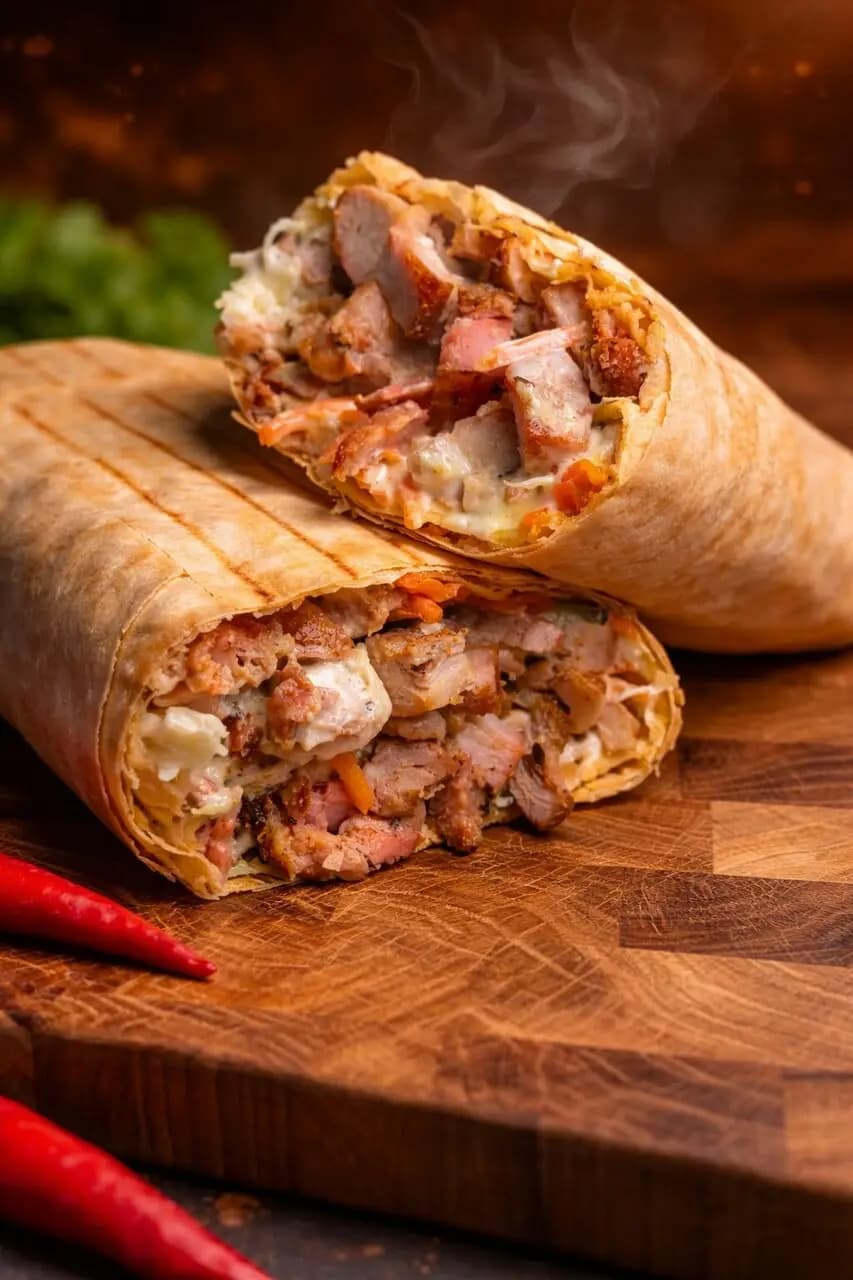 Шаурма с огоньком