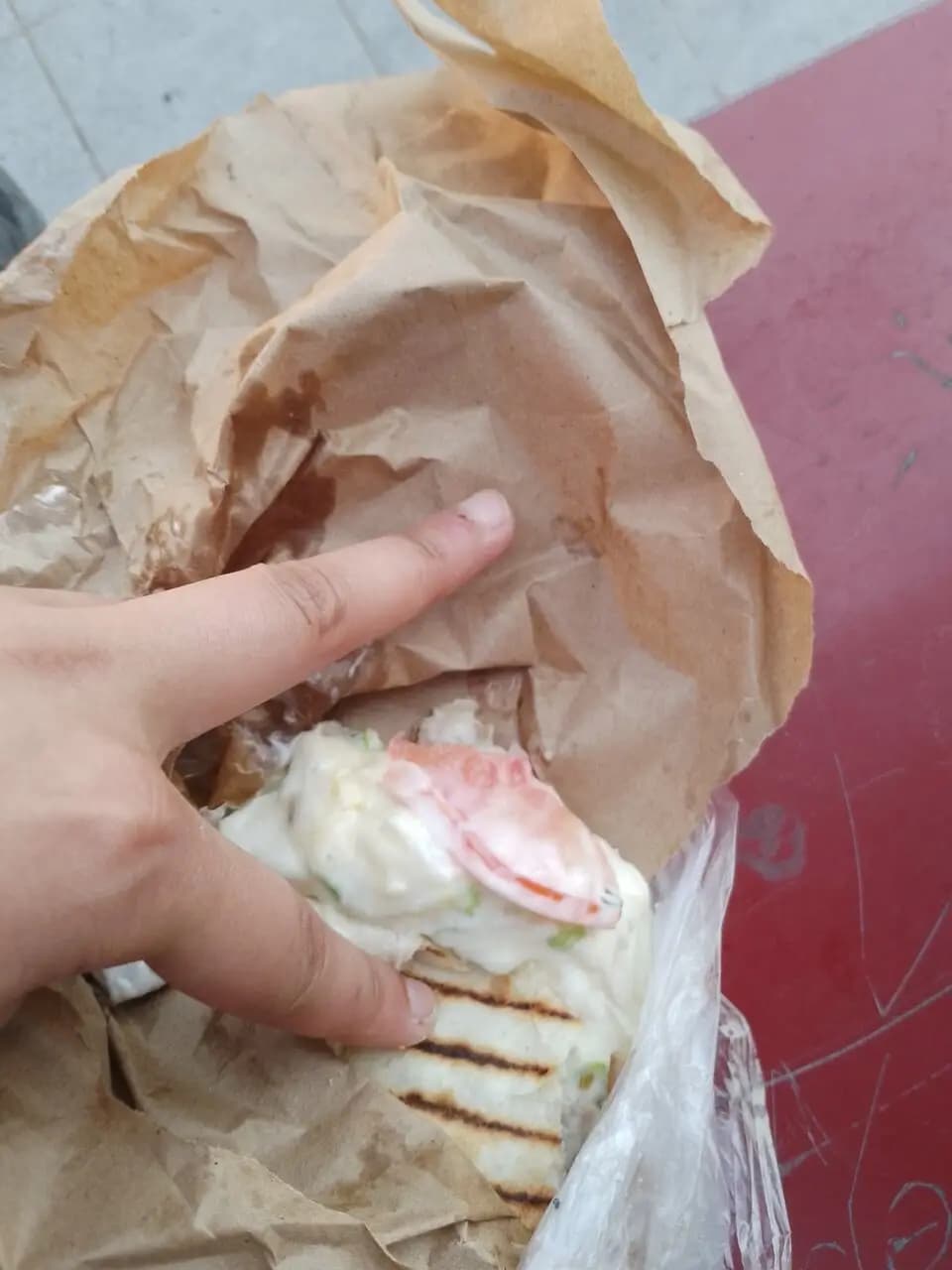 Шаурма на углях