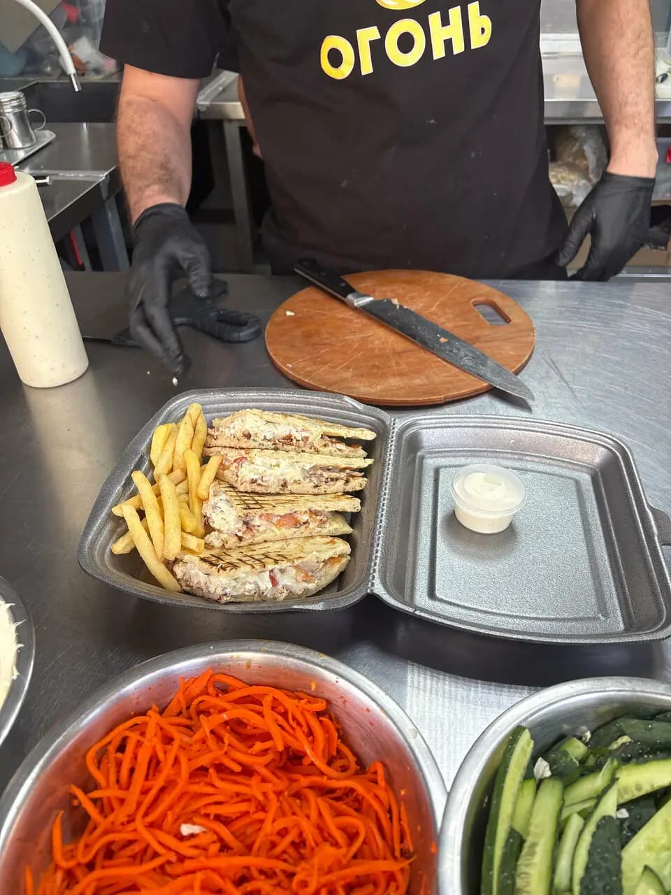 Шаурма огонь