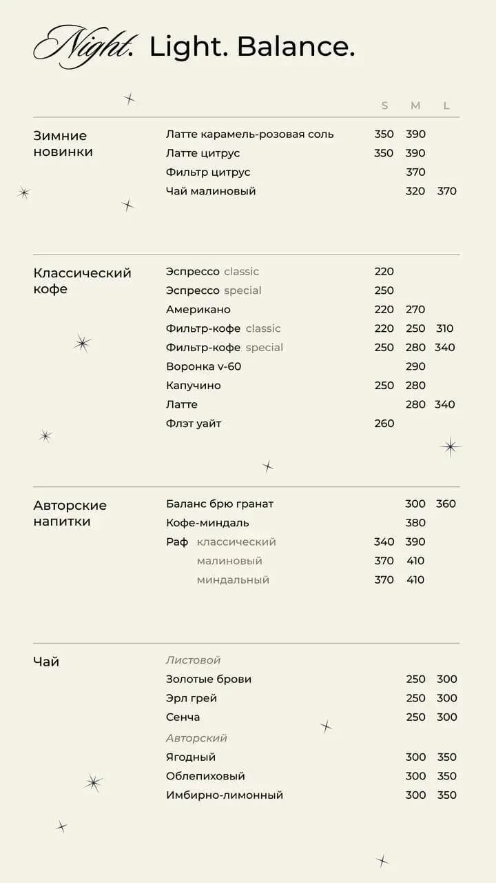 Баланс кофе