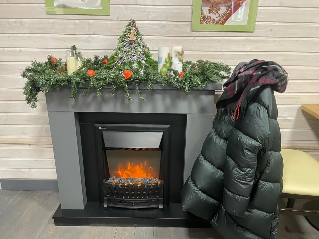 Блины у камина