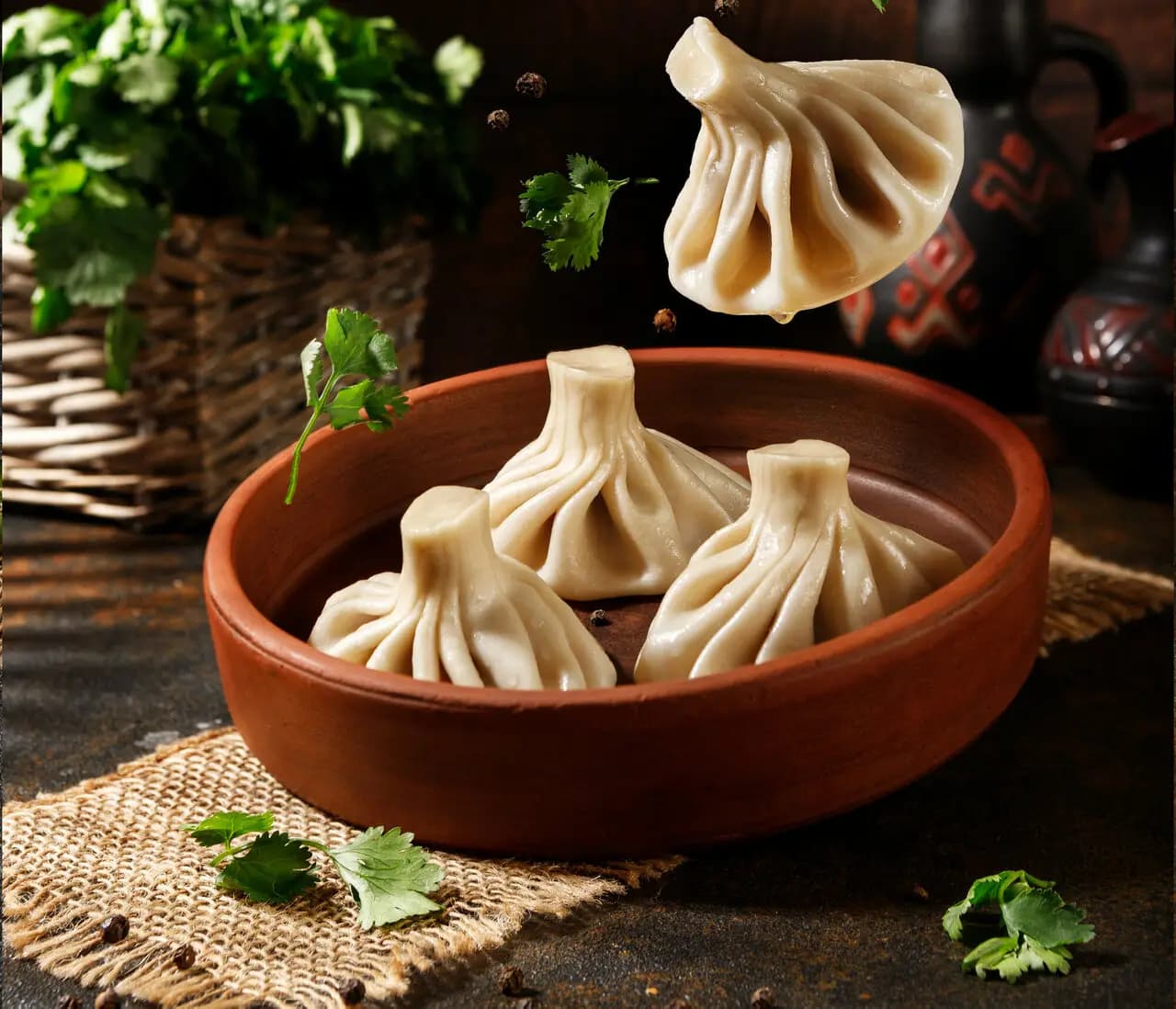 Вино и Хинкали