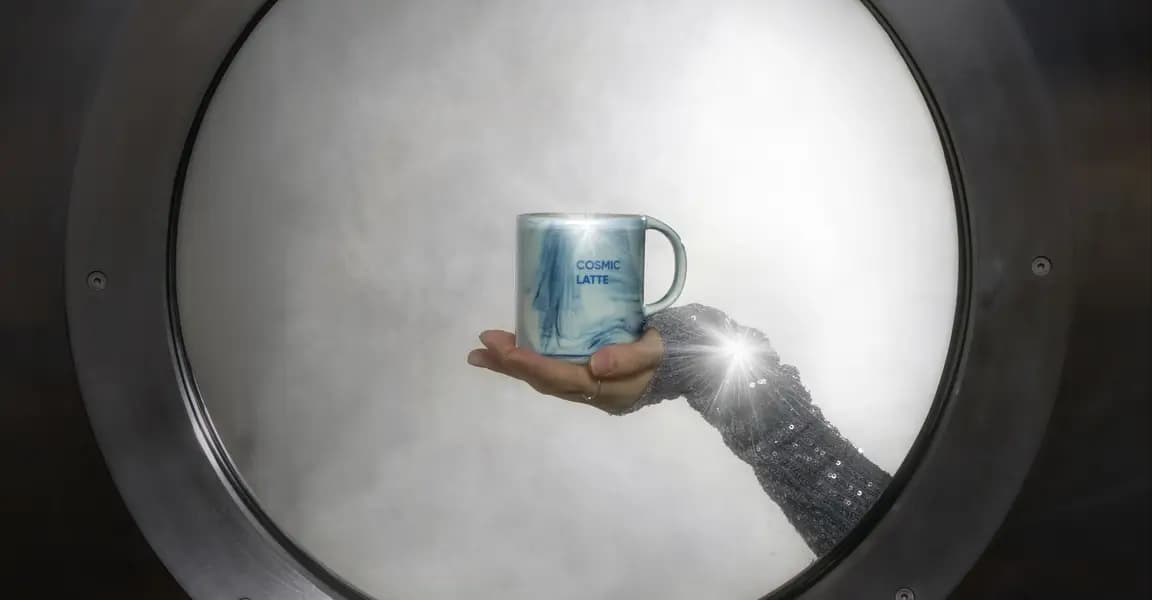 Cosmic latte